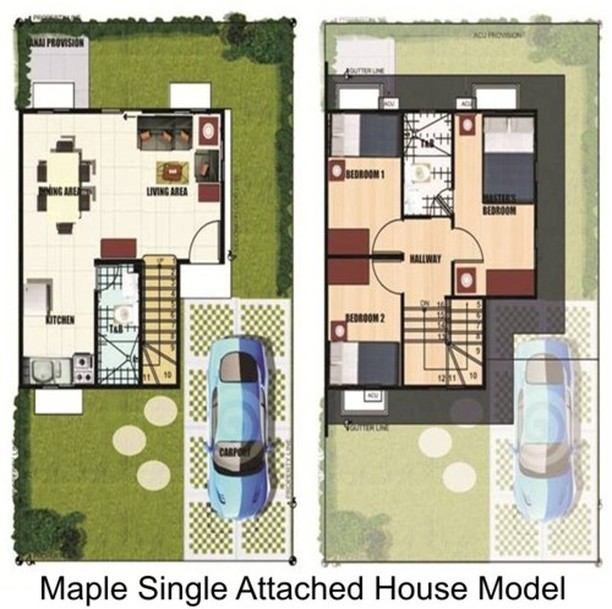 Maple Single Attached House Model CAVITE HOMES FOR SALE