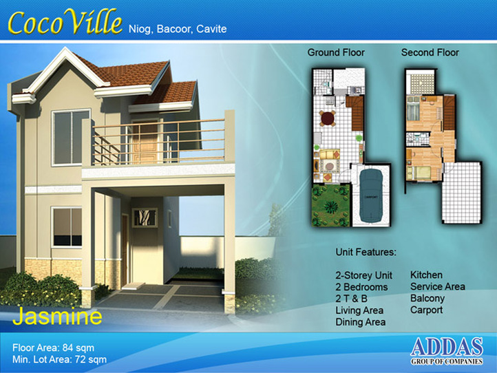 Jasmine Single Attached House Model CAVITE HOMES FOR SALE